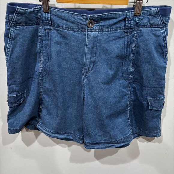 Style & Co. Women's Blue Cargo Shorts - Picture 1 of 12